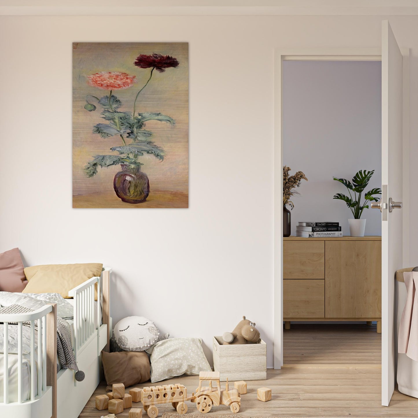 Red and Pink Poppies - claude monet Brushed Aluminum Print - 70x100 cm / 28x40 inches | claude monet Aluminum Print | claude monet Prints