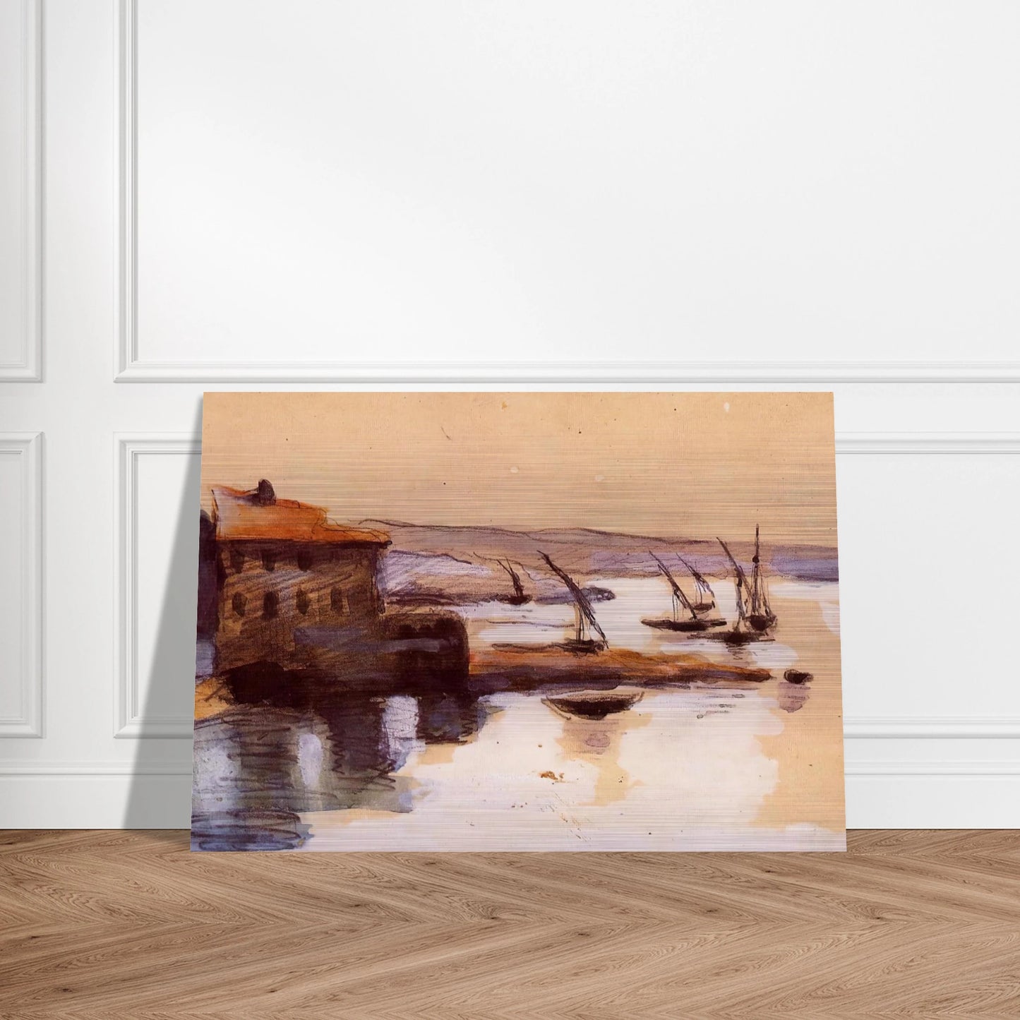 Seascape - Paul Cézanne Brushed Aluminum Print - 70x100 cm / 28x40 inches | Paul Cézanne Aluminum Print | Paul Cézanne Prints