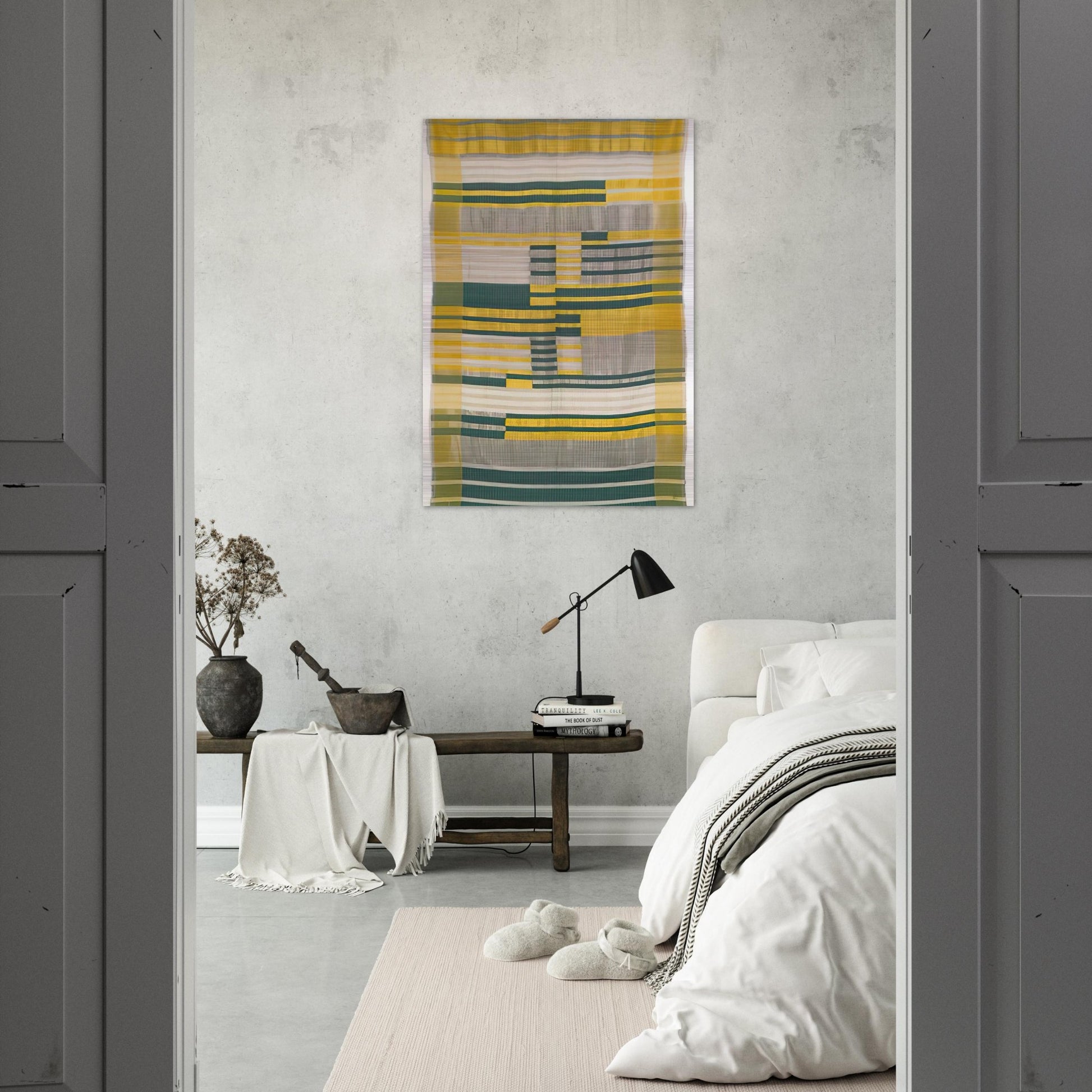 WALL HANGING 1925 - Anni Albers Brushed Aluminum Print - 70x100 cm / 28x40 inches | Anni Albers Aluminum Print | Anni Albers Prints