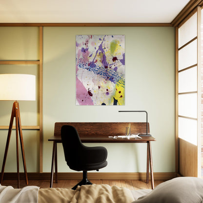 Untitled  SF 90-342  - Sam Francis Brushed Aluminum Print - 70x100 cm / 28x40 inches | Sam Francis Aluminum Print | Sam Francis Prints