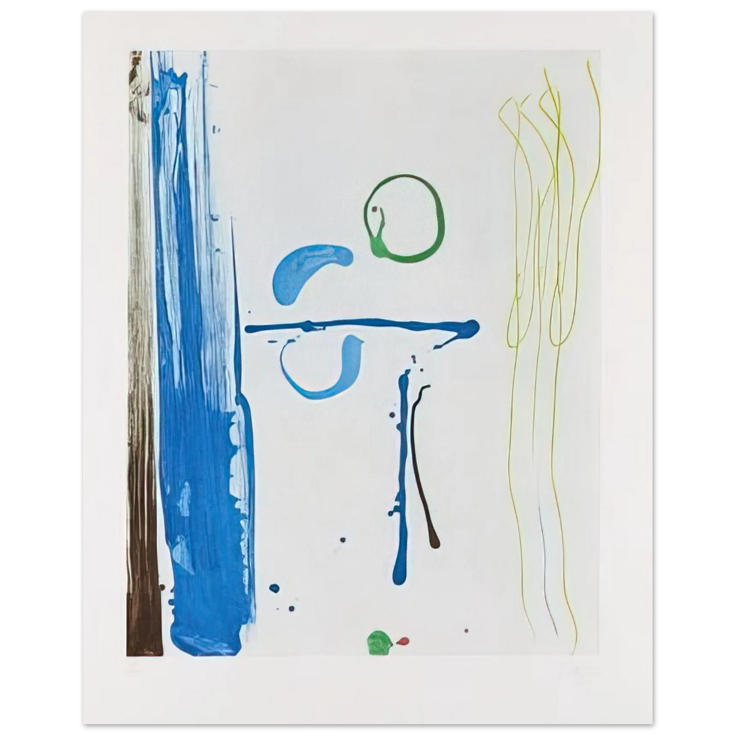 Helen Frankenthaler - Sunshine After Rain - 1987 Wall art - 21x29.7 cm / 8x12" - Premium Wooden Framed Poster With Fine Art Paper-canvas - Wood frame