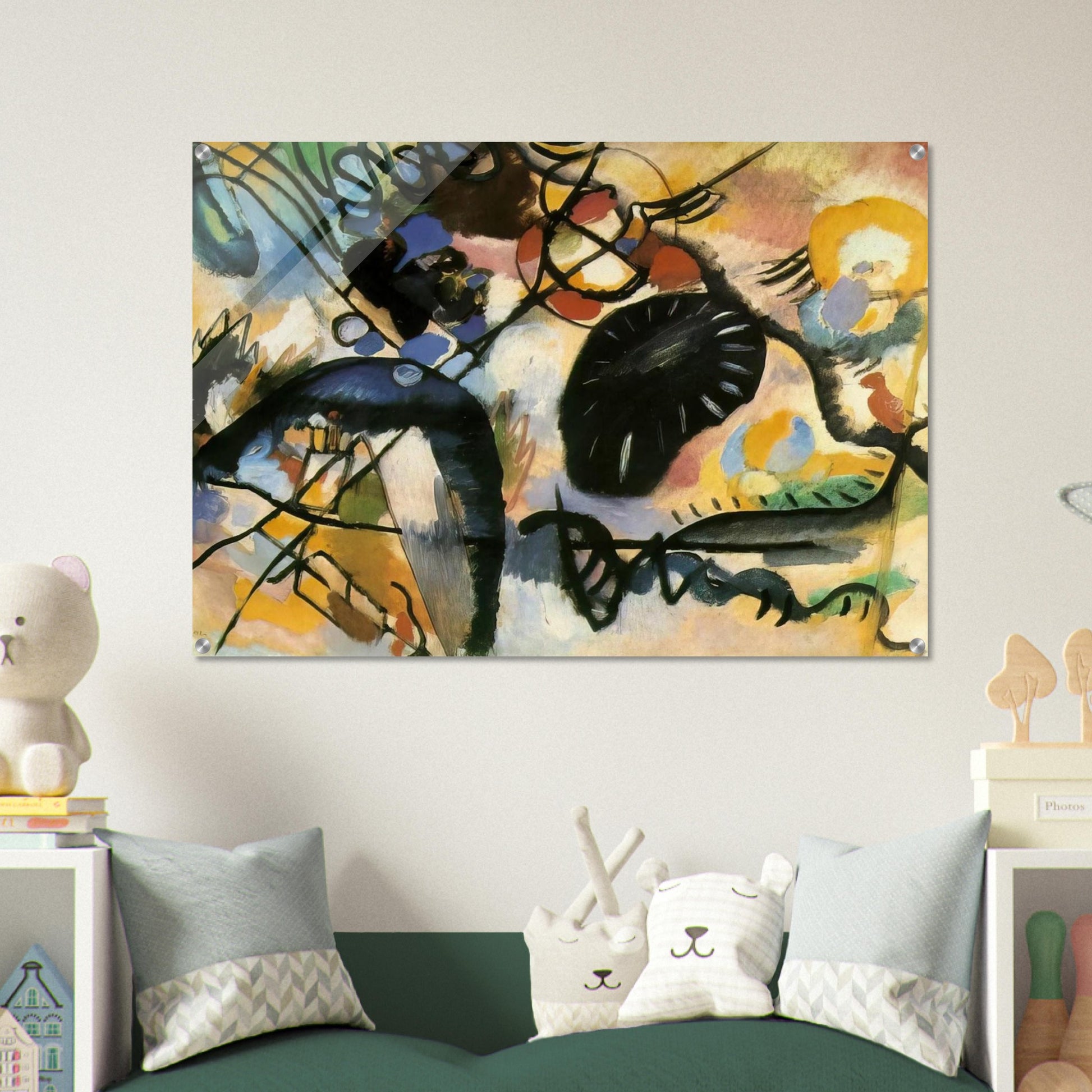 BLACK SPOT 1912 - Wassily Kandinsky Acrylic Print - 70x100 cm / 28x40″ inches