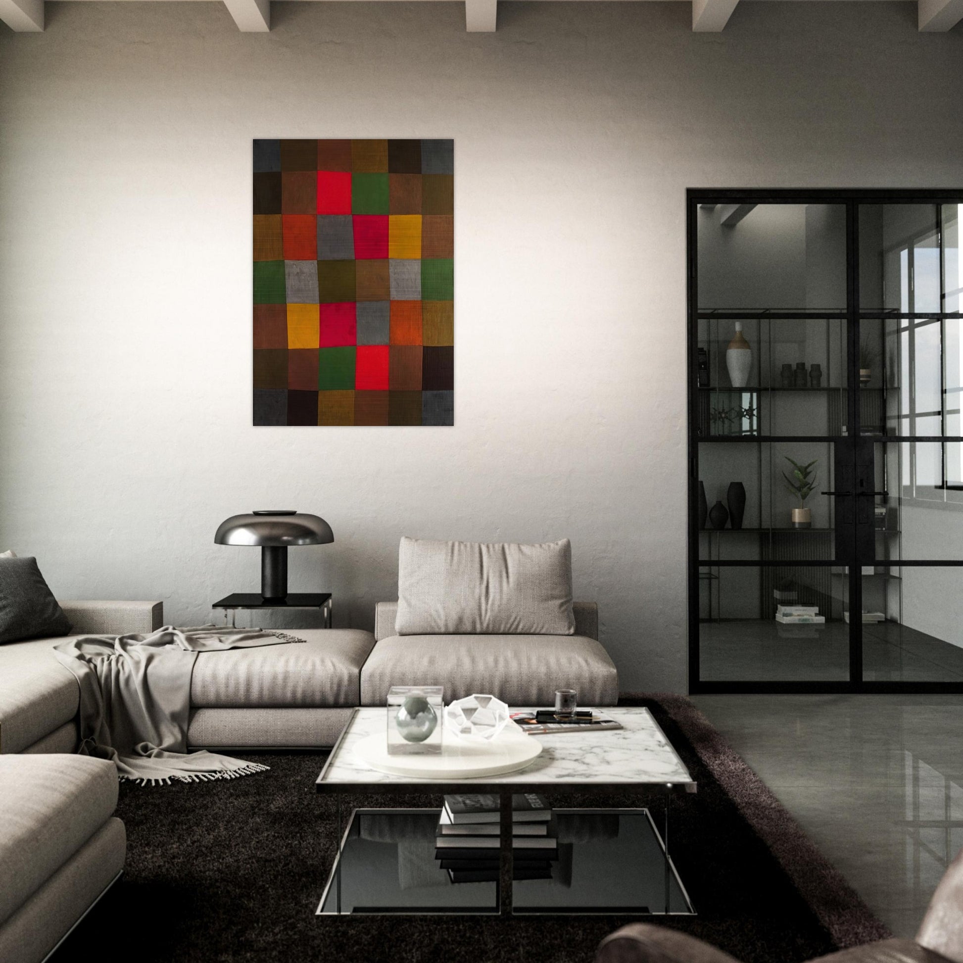 NEW HARMONY 1936 - Paul Klee Brushed Aluminum Print - 70x100 cm / 28x40 inches | Paul Klee Aluminum Print | Paul Klee Prints