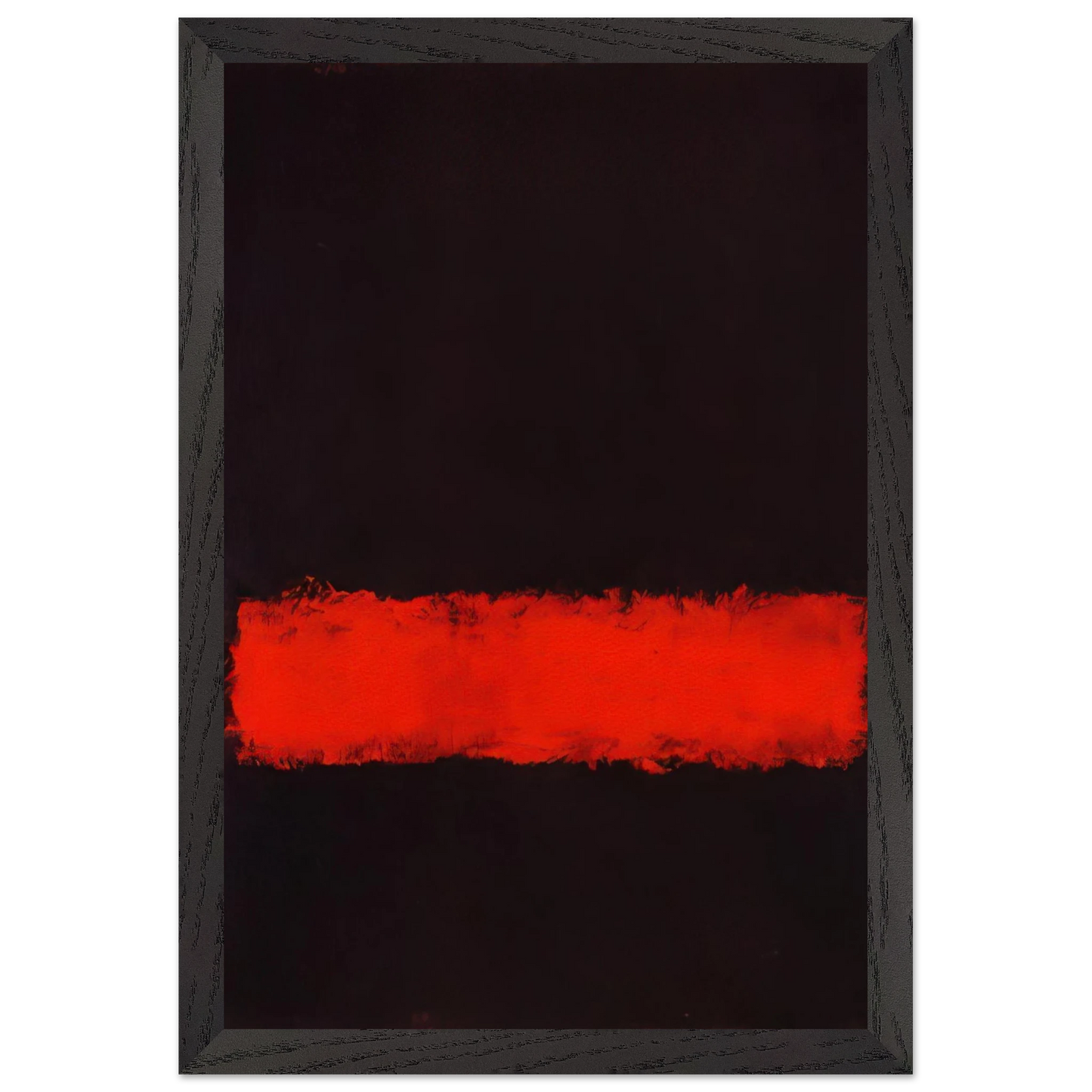 Mark Rothko - Black, Red and Black - 1968 Wall Art - 21x29.7 cm / 8x12" - Premium Wooden Framed Poster With Fine Art Paper-canvas - Wood frame