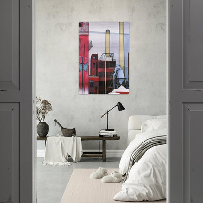 After All - 1933 - Charles Demuth Brushed Aluminum Print - 70x100 cm / 28x40 inches | Charles Demuth Aluminum Print | Charles Demuth Prints