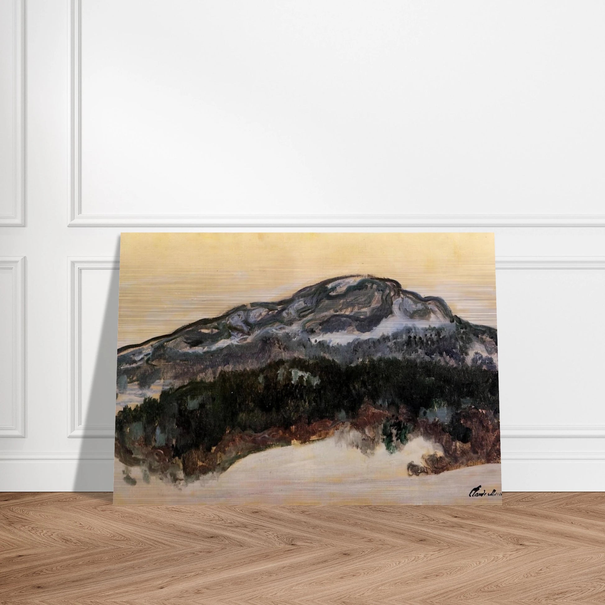 Mount Kolsaas, Norway - claude monet Brushed Aluminum Print - 70x100 cm / 28x40 inches | claude monet Aluminum Print | claude monet Prints