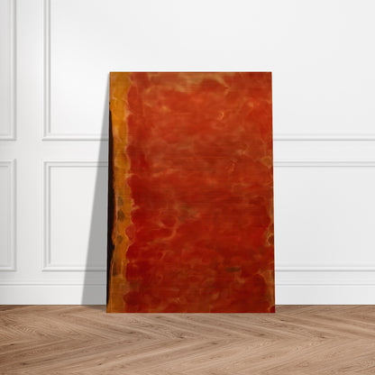Black and Red - Sam Francis Brushed Aluminum Print - 70x100 cm / 28x40 inches | Sam Francis Aluminum Print | Sam Francis Prints