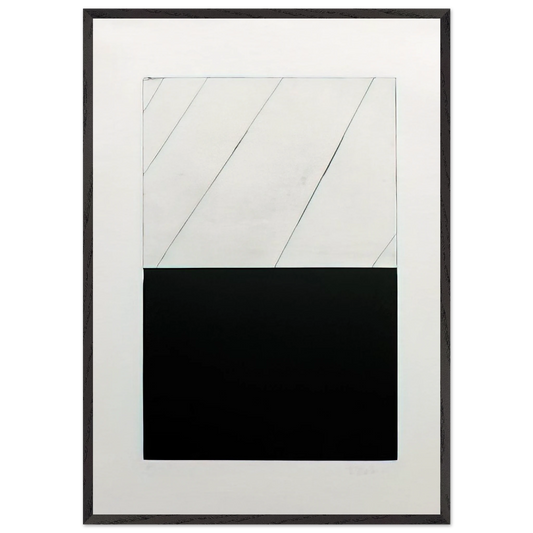 Adriatics A - 1973 - Brice Marden 70x100 cm / 28x40 inches Framed Art Print – Black Wooden Frame