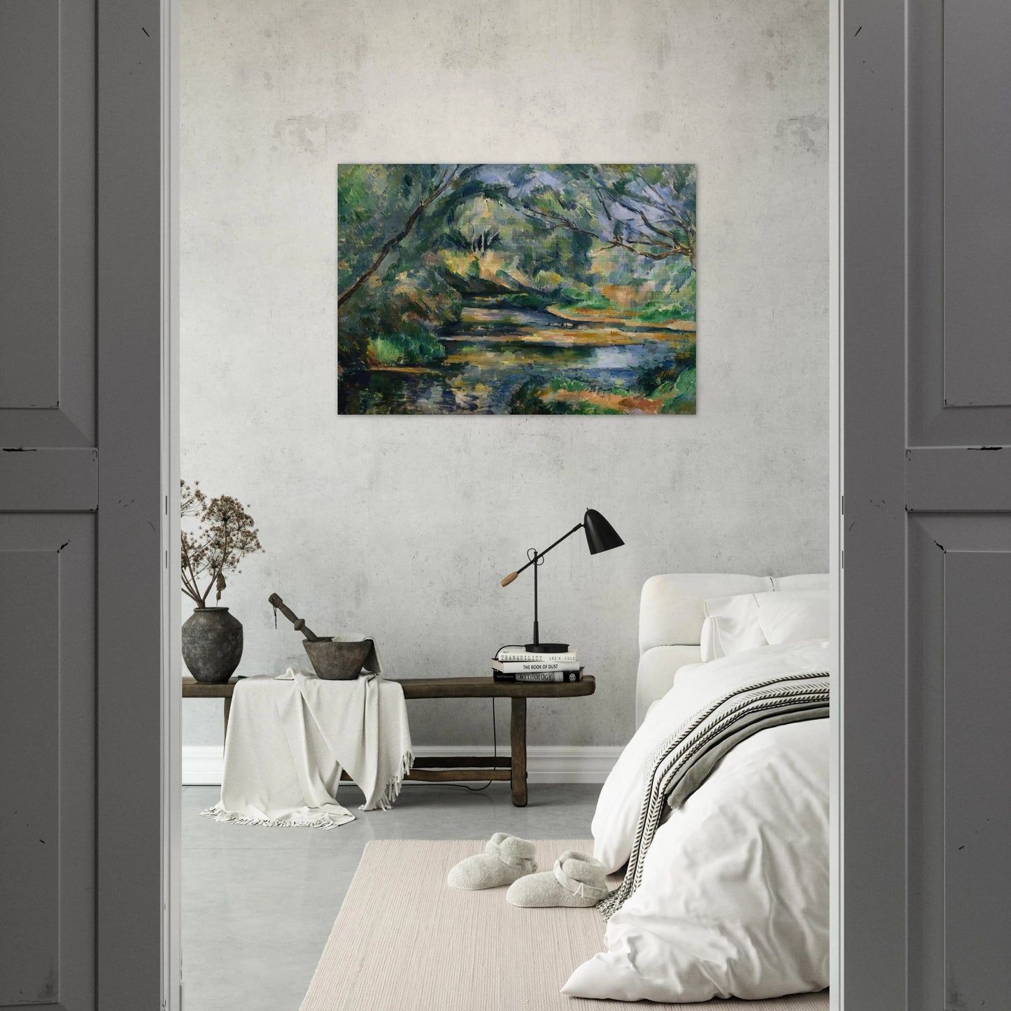 The Brook - Paul Cézanne Brushed Aluminum Print - 70x100 cm / 28x40 inches | Paul Cézanne Aluminum Print | Paul Cézanne Prints