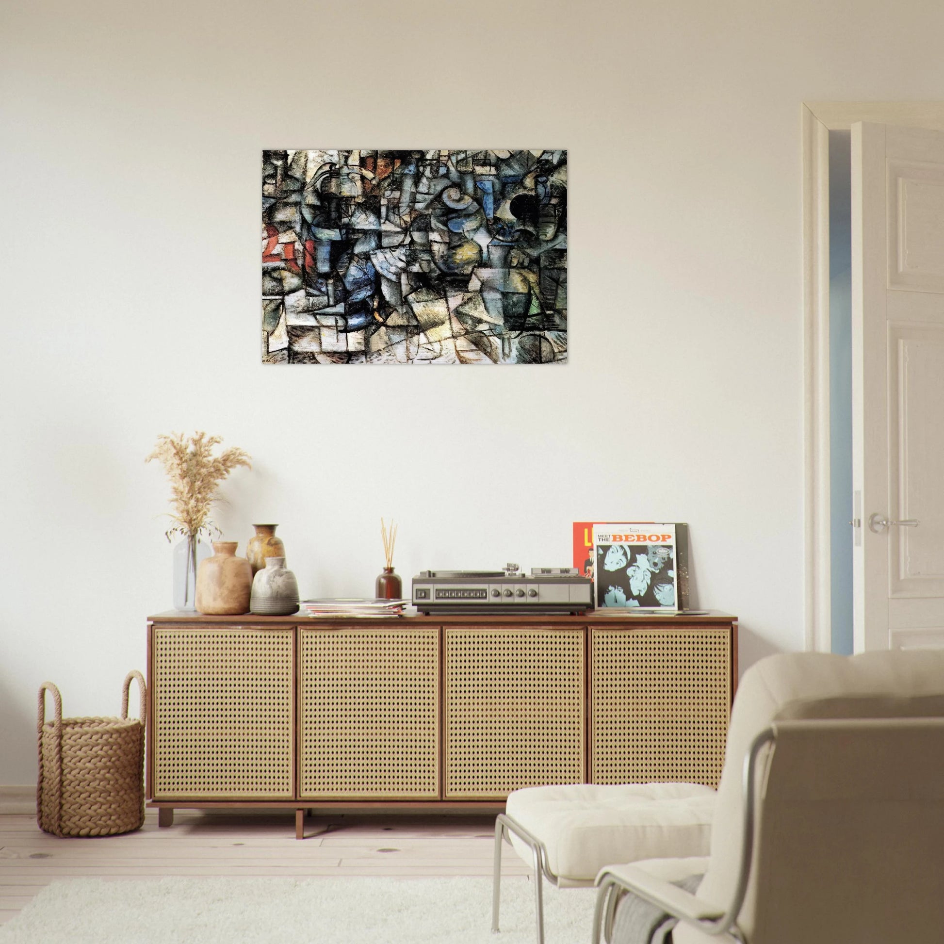 RITMI DI OGGETTI 1911 - Carlo Carra Brushed Aluminum Print - 70x100 cm / 28x40 inches | Carlo Carra Aluminum Print | Carlo Carra Prints