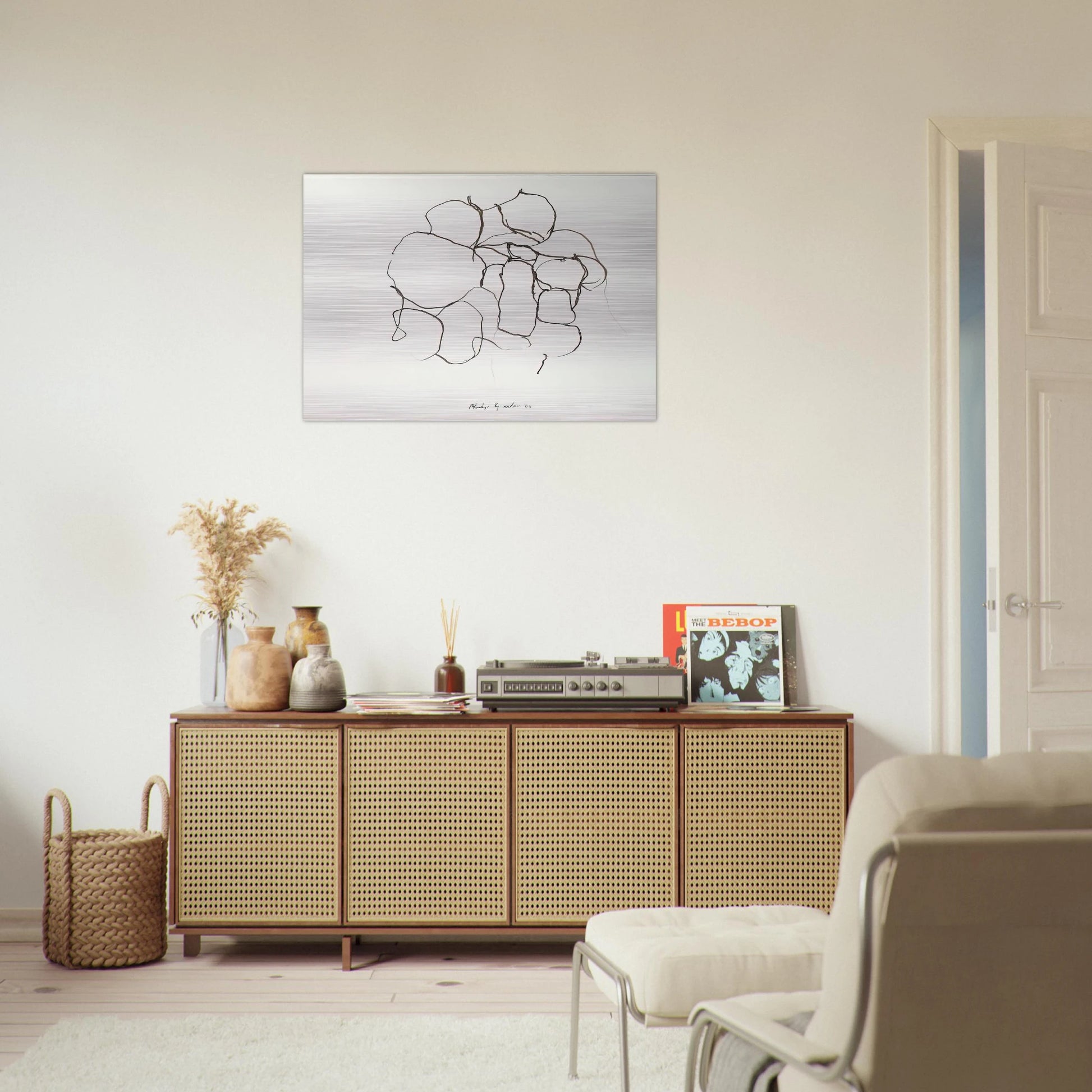 UNTITLED 5 - Philip Guston Brushed Aluminum Print - 70x100 cm / 28x40 inches | Philip Guston Aluminum Print | Philip Guston Prints