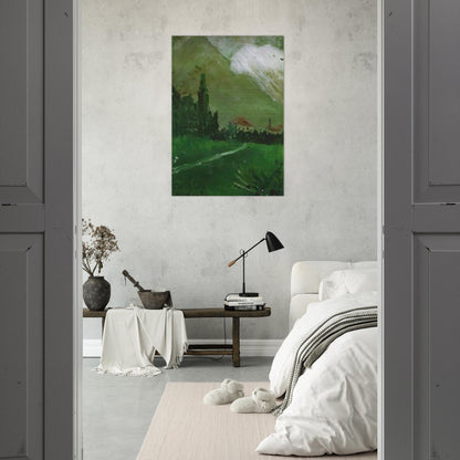 LANDSCAPE NEAR FIGUERAS - Salvador Dali Brushed Aluminum Print - 70x100 cm / 28x40 inches | Salvador Dali Aluminum Print | Salvador Dali Prints