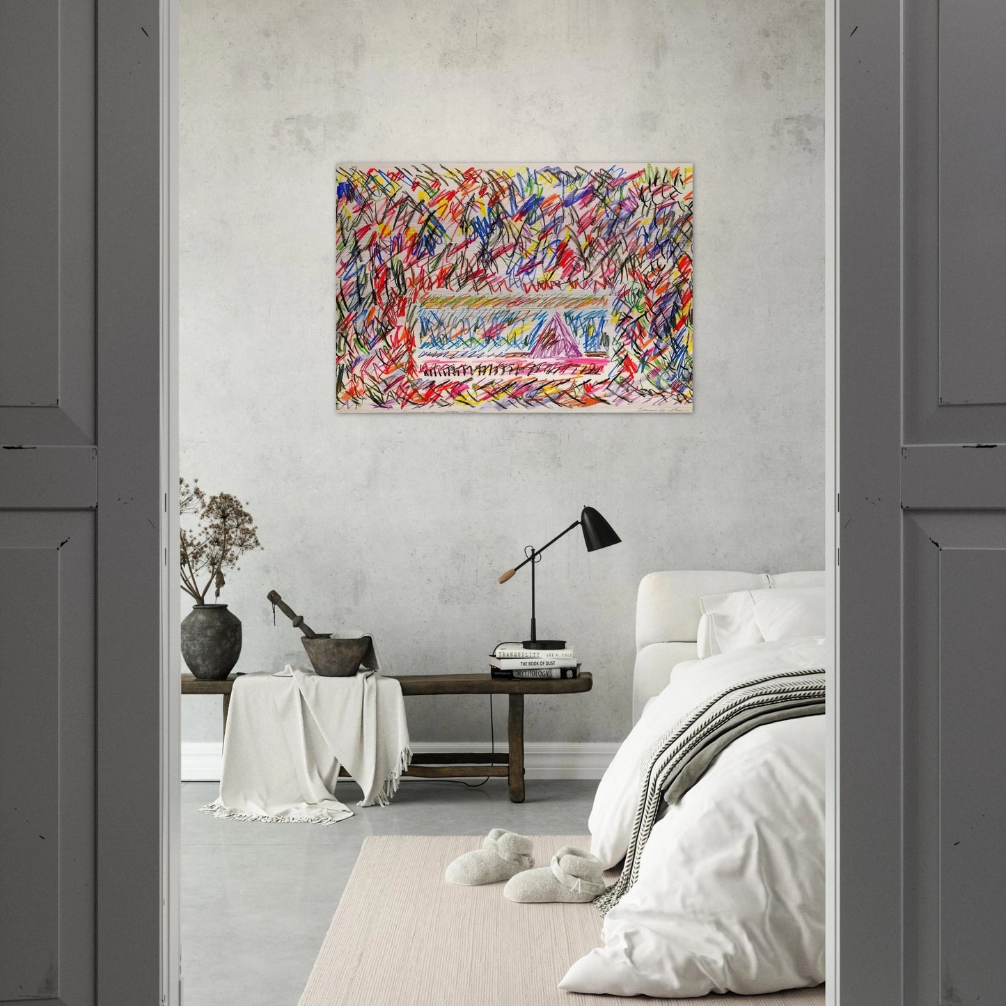 Coffee Thyme - Sam Gilliam Brushed Aluminum Print - 70x100 cm / 28x40 inches | Sam Gilliam Aluminum Print | Sam Gilliam Prints