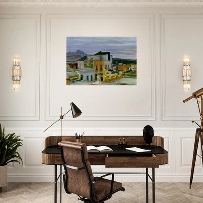 El Palacio - Edward Hopper Brushed Aluminum Print - 70x100 cm / 28x40 inches | Edward Hopper Aluminum Print | Edward Hopper Prints