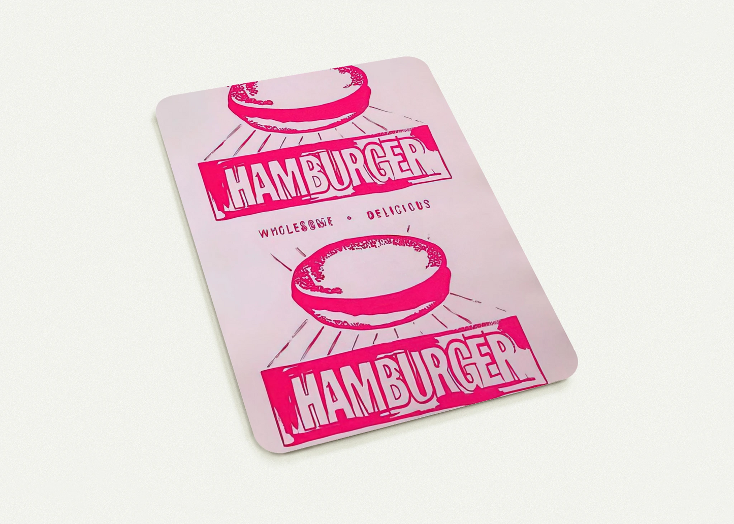 Double Hamburger By Andy Warhol Pack of 10 Post Cards | Andy Warhol Post Cards | A6 (10.5 x 14.8 cm) - 4.1 x 5.8 inches
