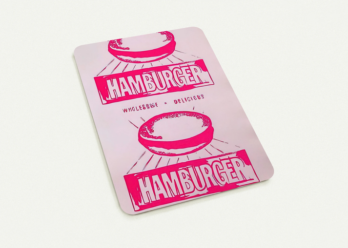 Double Hamburger By Andy Warhol Pack of 10 Post Cards | Andy Warhol Post Cards | A6 (10.5 x 14.8 cm) - 4.1 x 5.8 inches