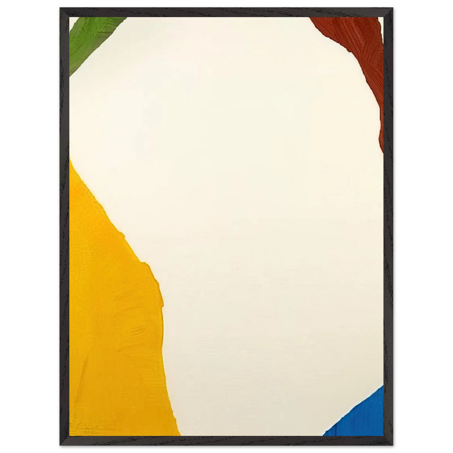 Helen Frankenthaler - Wind Directions - 1970 Wall art - 60x80 cm / 24x32 inches - Premium Wooden Framed Poster With Fine Art Paper-canvas - Black frame