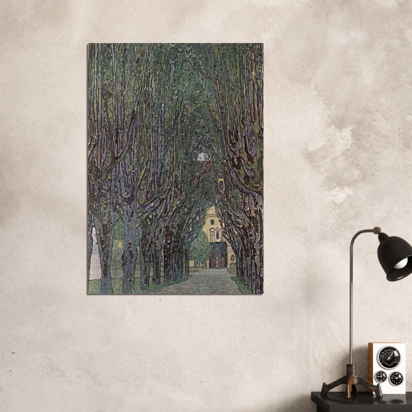 AVENUE OF SCHLOSS KAMMER PARK - Gustav Klimt Brushed Aluminum Print - 70x100 cm / 28x40 inches | Gustav Klimt Aluminum Print | Gustav Klimt Prints
