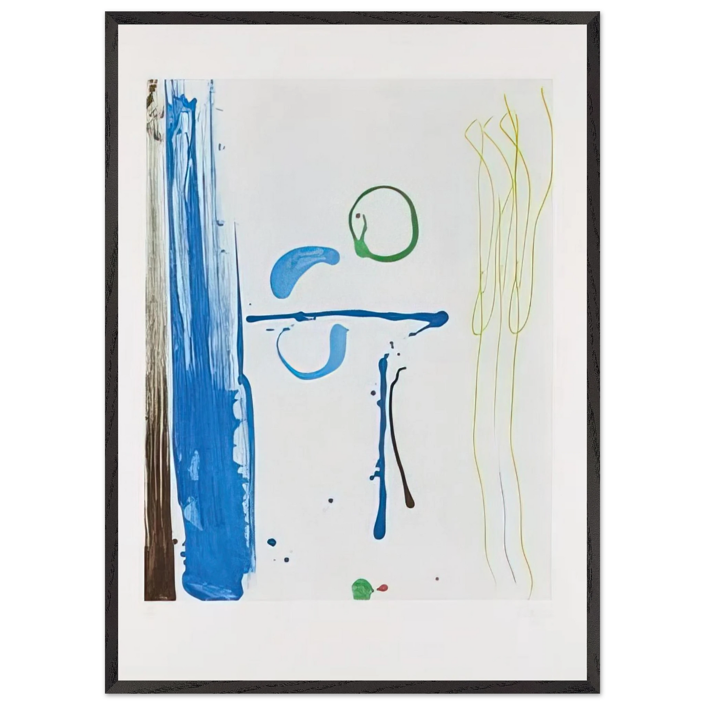 Helen Frankenthaler - Sunshine After Rain - 1987 Wall art - 40x60 cm / 16x24 inches - Premium Wooden Framed Poster With Fine Art Paper-canvas - White frame