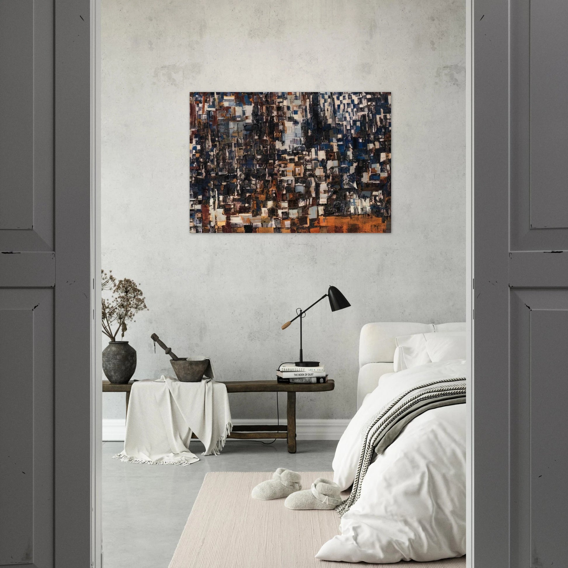 Danse - Tachisme - Maria Helena Vieira da Silva Brushed Aluminum Print - 70x100 cm / 28x40 inches | Maria Helena Vieira da Silva Aluminum Print | Maria Helena Vieira da Silva Prints