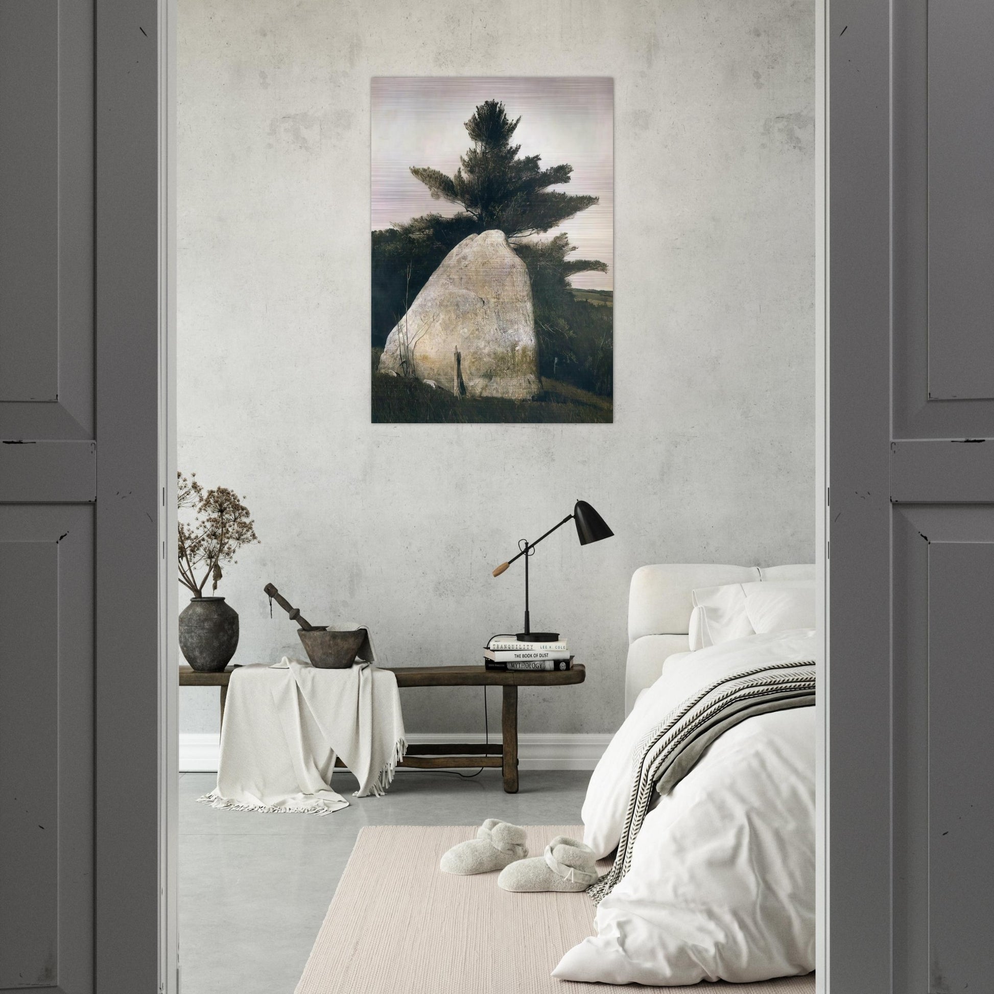 PENNSYLVANIA LANDSCAPE - Andrew Wyeth Brushed Aluminum Print - 70x100 cm / 28x40 inches | Andrew Wyeth Aluminum Print | Andrew Wyeth Prints