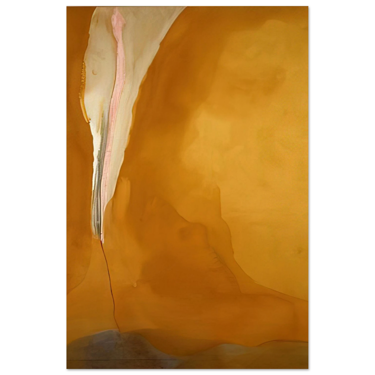 Helen Frankenthaler - Coral Wedge - 1972 Wall art - 15x20 cm / 6x8 inches - Premium Wooden Framed Poster With Fine Art Paper-canvas - Wood frame