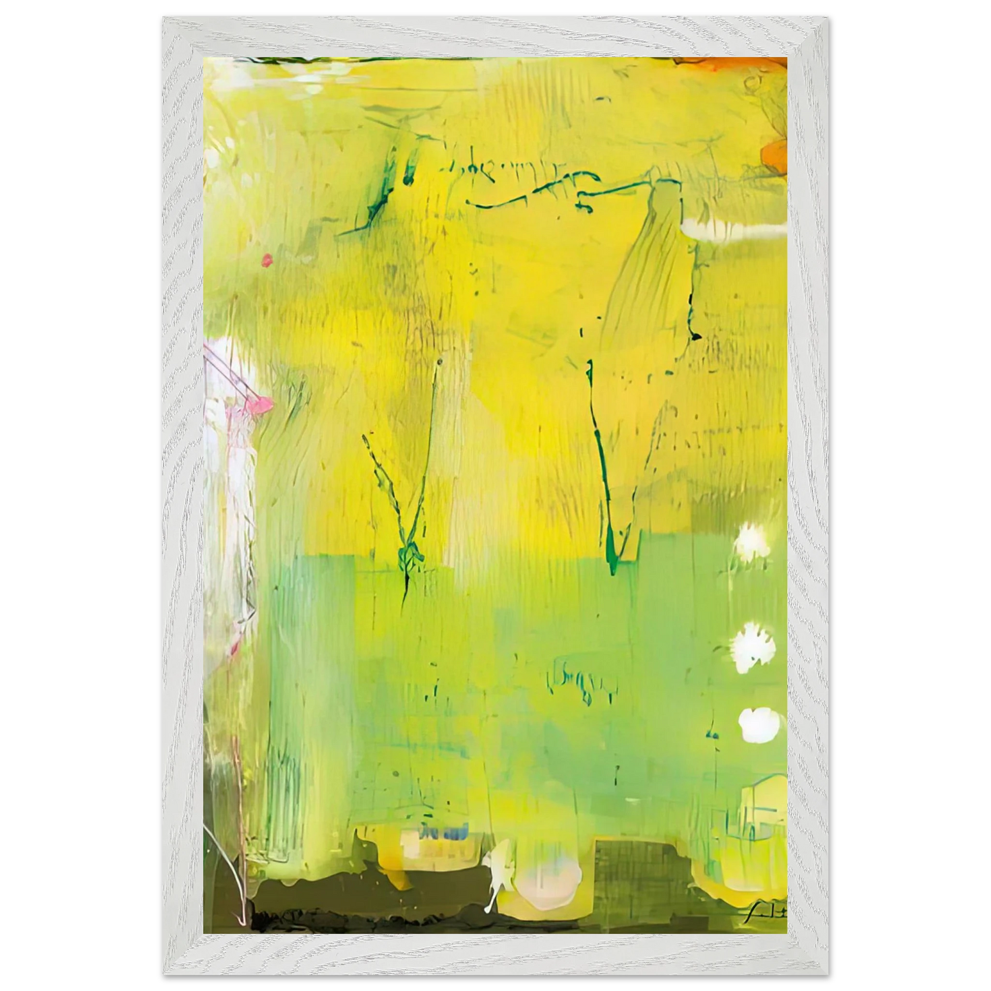 Helen Frankenthaler - The RakeÃ¢â‚¬â„¢s Progress, 1991- Wall Art - 30x40 cm / 12x16 inches - Premium Wooden Framed Poster With Fine Art Paper-canvas - Black frame
