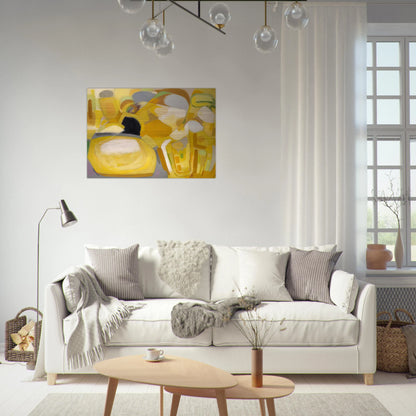 Desert Landscape - 1951 - John Ferren Brushed Aluminum Print - 70x100 cm / 28x40 inches | John Ferren Aluminum Print | John Ferren Prints