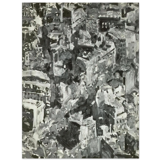 Gerhard Richter - TOWNSCAPE PARIS 1968  75x100 cm / 30x40inches Fine Art Poster
