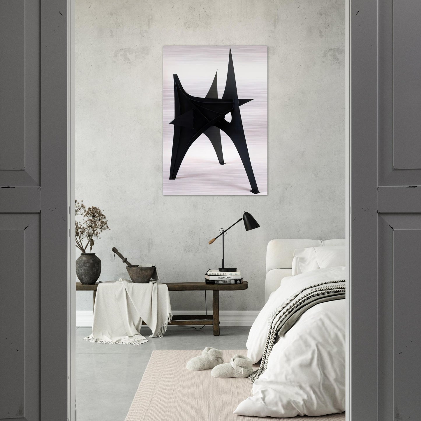 TROIS PICS INTERMEDIATE MAQUETTE 1967 - Alexander Calder Brushed Aluminum Print - 70x100 cm / 28x40 inches | Alexander Calder Aluminum Print | Alexander Calder Prints