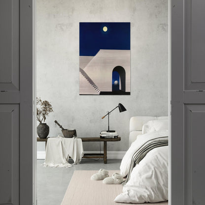 ARCHITECTURE AU CLAIR DE LUNE 1956 - Rene Magritte Brushed Aluminum Print - 70x100 cm / 28x40 inches | Rene Magritte Aluminum Print | Rene Magritte Prints