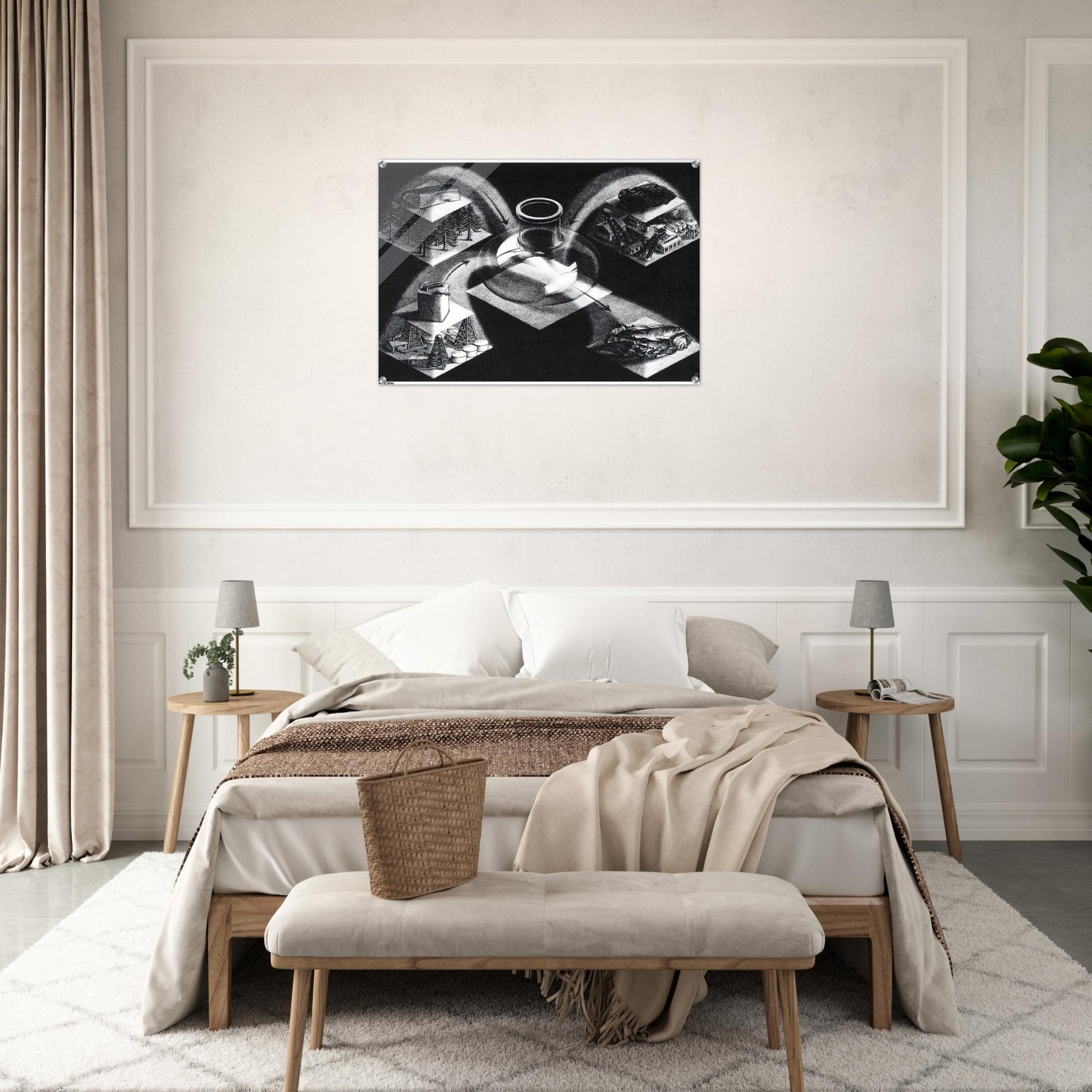 SYNTHESIS - MC Escher Acrylic Print - 70x100 cm / 28x40″ inches | MC Escher Wall Art | MC Escher Prints