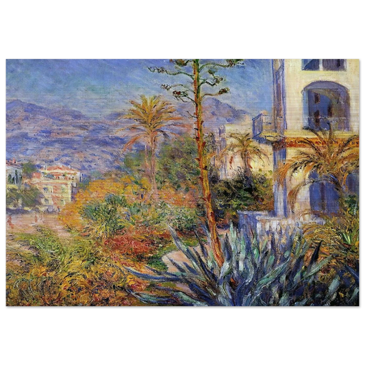 Villas at Bordighera - claude monet Brushed Aluminum Print - 70x100 cm / 28x40 inches | claude monet Aluminum Print | claude monet Prints