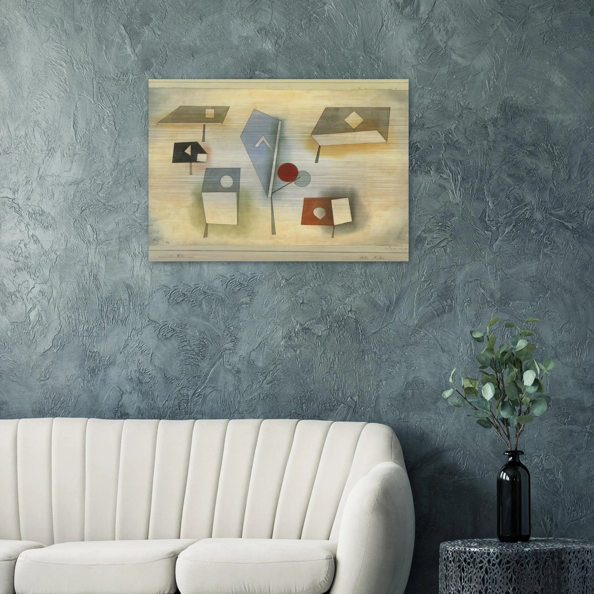 SIX SPECIES 1921 - Paul Klee Brushed Aluminum Print - 70x100 cm / 28x40 inches | Paul Klee Aluminum Print | Paul Klee Prints