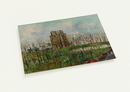 DONJON STREET By Maurice Utrillo Pack of 10 Post Cards | Maurice Utrillo Post Cards | A6 (10.5 x 14.8 cm) - 4.1 x 5.8 inches