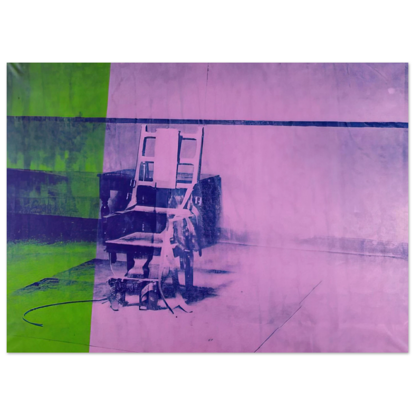 Andy Warhol - Big electric chair Fine Art Poster