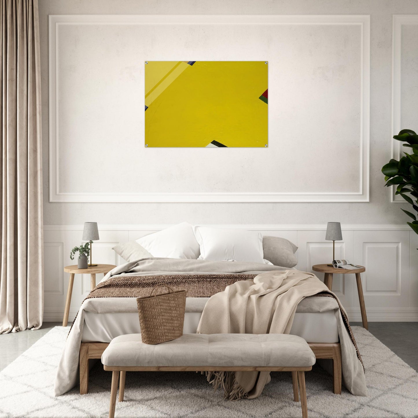 Yellow - Al Held Acrylic Print - 70x100 cm / 28x40″ inches | Al Held Wall Art | Al Held Prints
