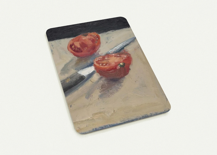 Knife  Tomato I By Richard Diebenkorn Pack of 10 Post Cards | Richard Diebenkorn Post Cards | A6 (10.5 x 14.8 cm) - 4.1 x 5.8 inches