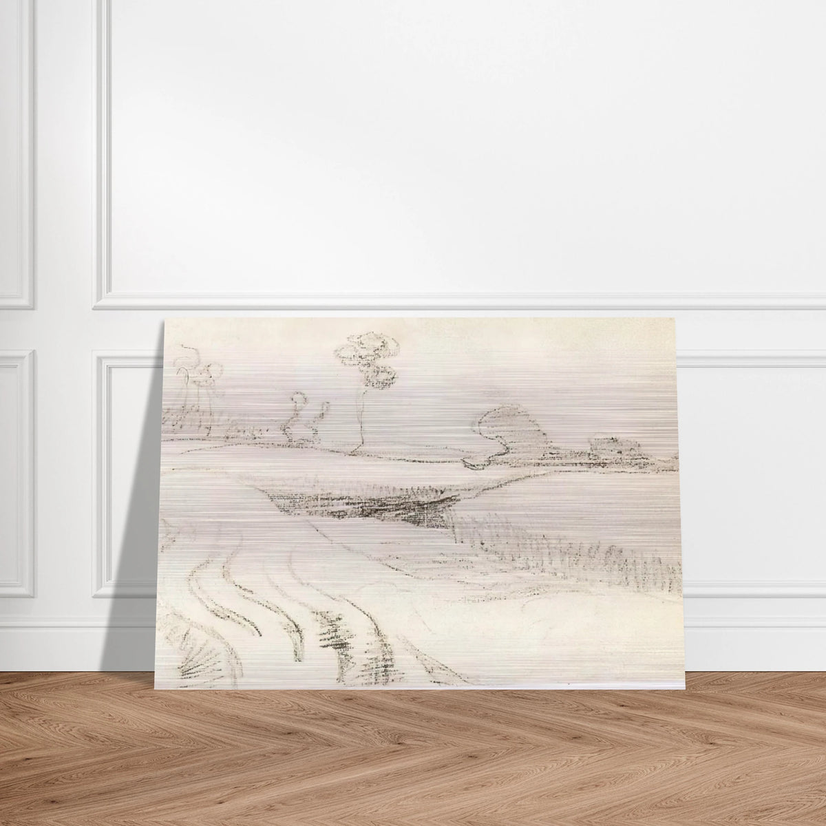 Little Stream Surrounded by Bushes - Vincent van Gogh Brushed Aluminum Print - 70x100 cm / 28x40 inches | Vincent van Gogh Aluminum Print | Vincent van Gogh Prints