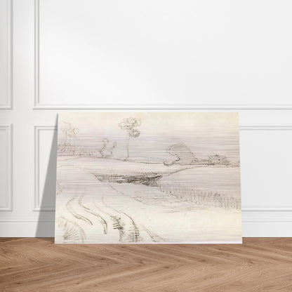 Little Stream Surrounded by Bushes - Vincent van Gogh Brushed Aluminum Print - 70x100 cm / 28x40 inches | Vincent van Gogh Aluminum Print | Vincent van Gogh Prints