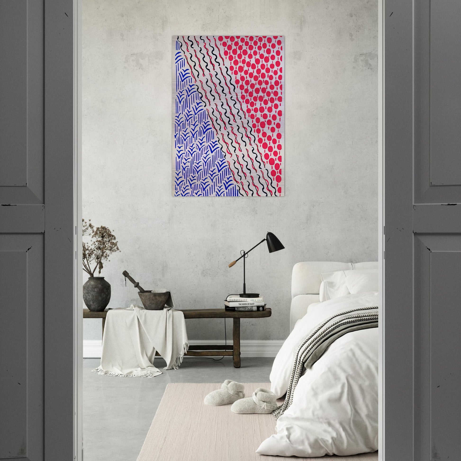 COMPOSITION 21 - Sonia Delaunay Brushed Aluminum Print - 70x100 cm / 28x40 inches | Sonia Delaunay Aluminum Print | Sonia Delaunay Prints