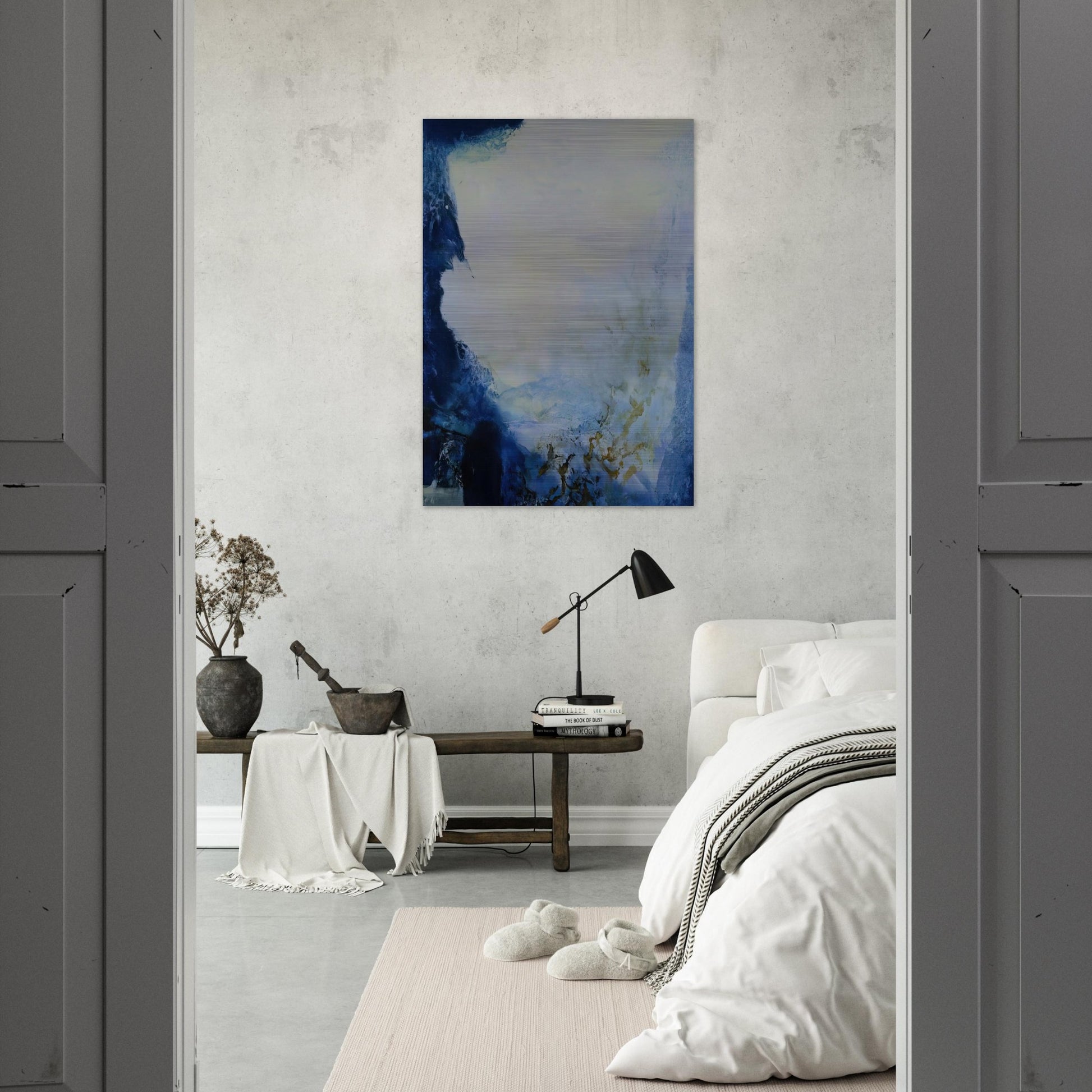 04 08 1993 1993 - Zao Wou-Ki Brushed Aluminum Print - 70x100 cm / 28x40 inches | Zao Wou-Ki Aluminum Print | Zao Wou-Ki Prints