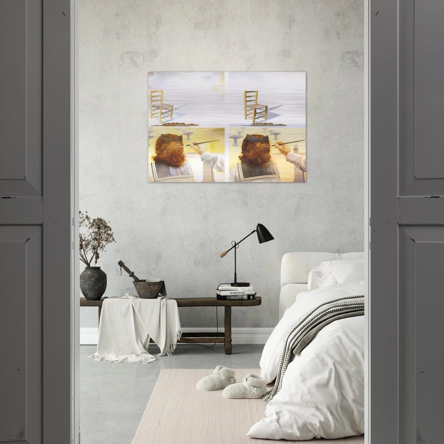 THE CHAIR - Salvador Dali Brushed Aluminum Print - 70x100 cm / 28x40 inches | Salvador Dali Aluminum Print | Salvador Dali Prints