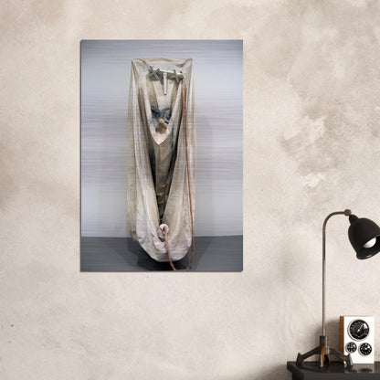 SOFT BATHTUB MODEL GHOST VERSION 1966 - Claes Oldenburg Brushed Aluminum Print - 70x100 cm / 28x40 inches | Claes Oldenburg Aluminum Print | Claes Oldenburg Prints