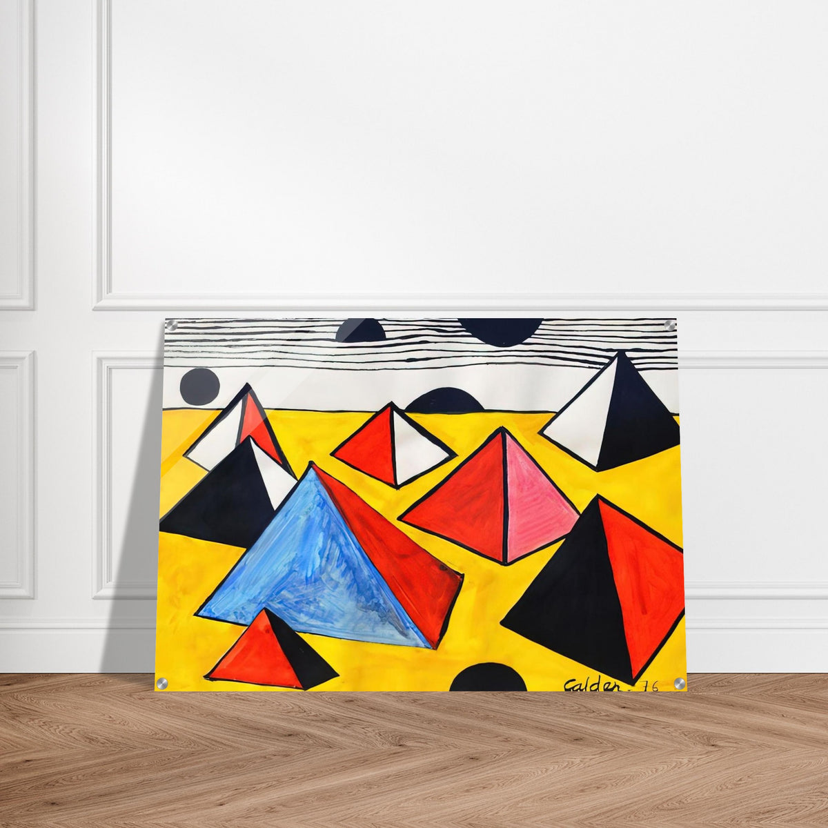 PYRAMIDS 1975 - Alexander Calder Acrylic Print - 70x100 cm / 28x40″ inches