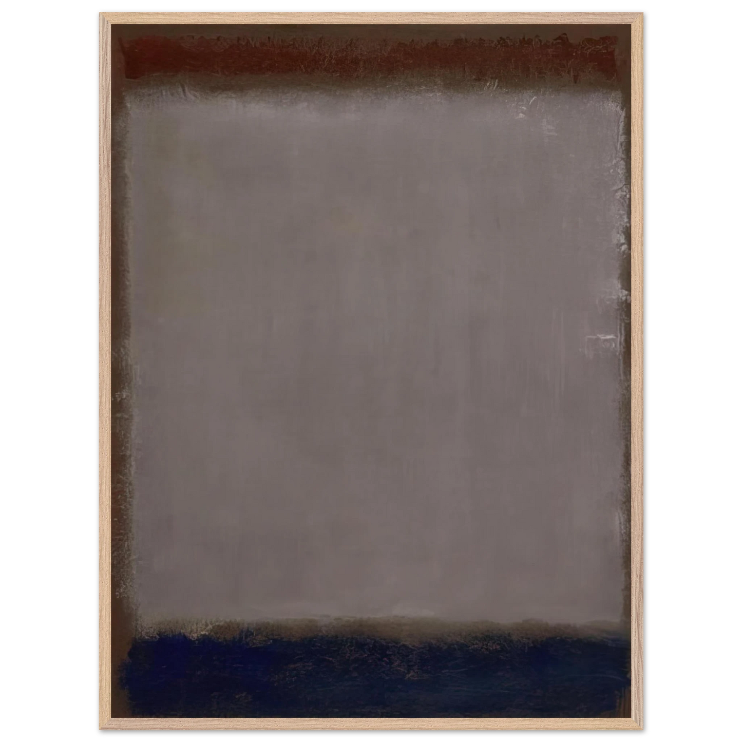 Mark Rothko - Lavender and Mulberry - 1959 Wall Art - 21x29.7 cm / 8x12" - Premium Wooden Framed Poster With Fine Art Paper-canvas - Black frame