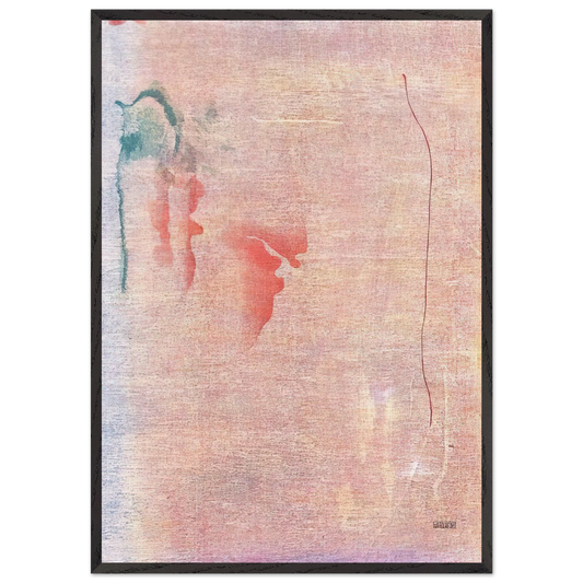 Cedar Hill - 1983 - Helen Frankenthaler 70x100 cm / 28x40 inches Framed Art Print – Black Wooden Frame