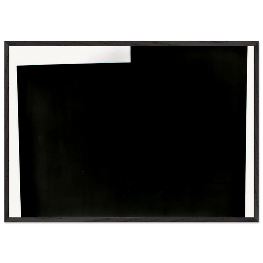 PITTSBURGH 1985 - Richard Serra 70x100 cm / 28x40 inches Framed Art Print – Black Wooden Frame