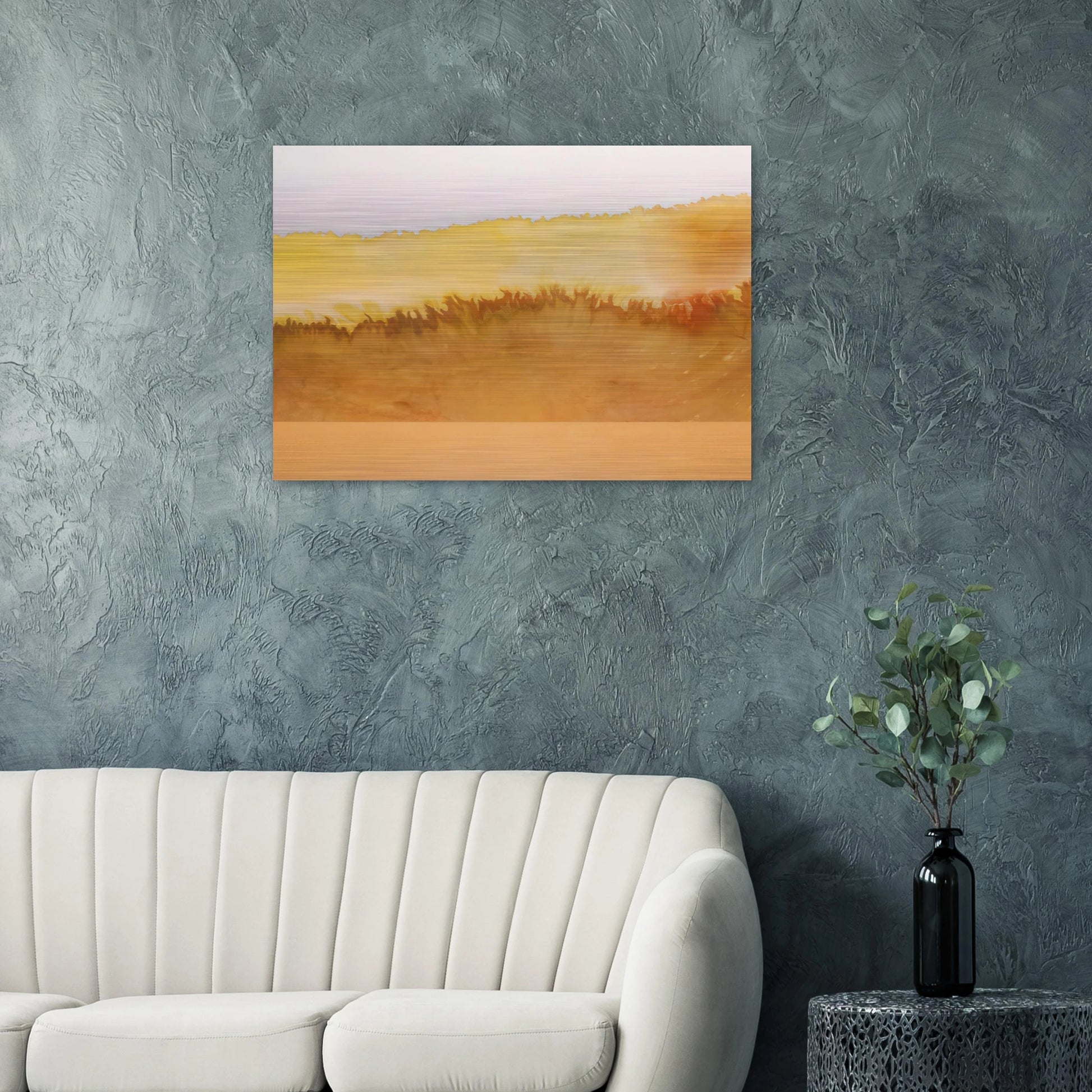 Sun Castle - 1979 - Ronnie Landfield Brushed Aluminum Print - 70x100 cm / 28x40 inches | Ronnie Landfield Aluminum Print | Ronnie Landfield Prints