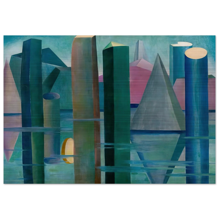 Calmaria II - Tarsila do Amaral Brushed Aluminum Print - 70x100 cm / 28x40 inches | Tarsila do Amaral Aluminum Print | Tarsila do Amaral Prints